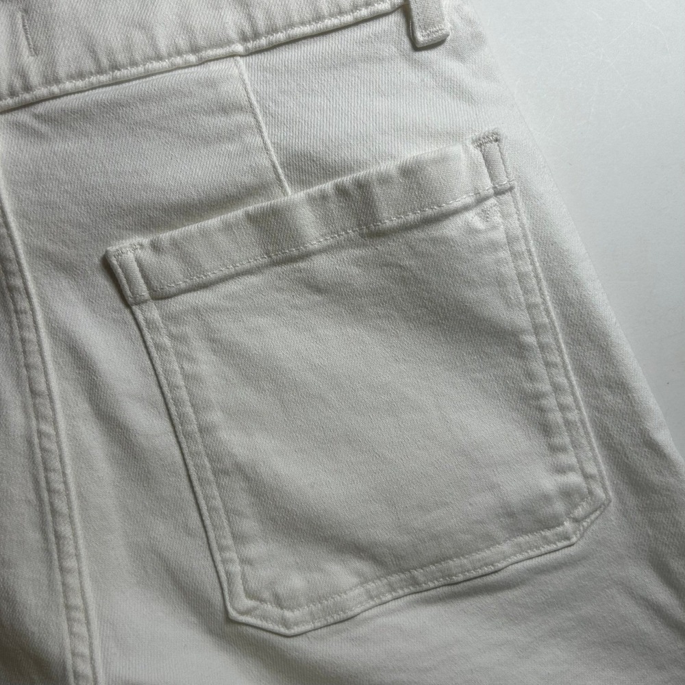 Madewell Womens Emmy Wide-Leg Jean Tile White High Rise Denim Jeans 23 Short New - Picture 5 of 9